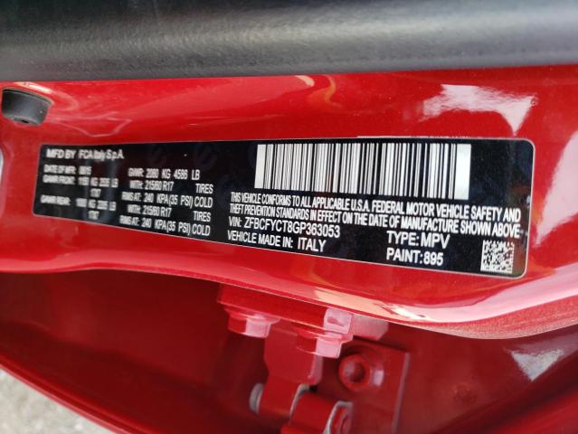 2016 FIAT 500X TREKK - ZFBCFYCT8GP363053