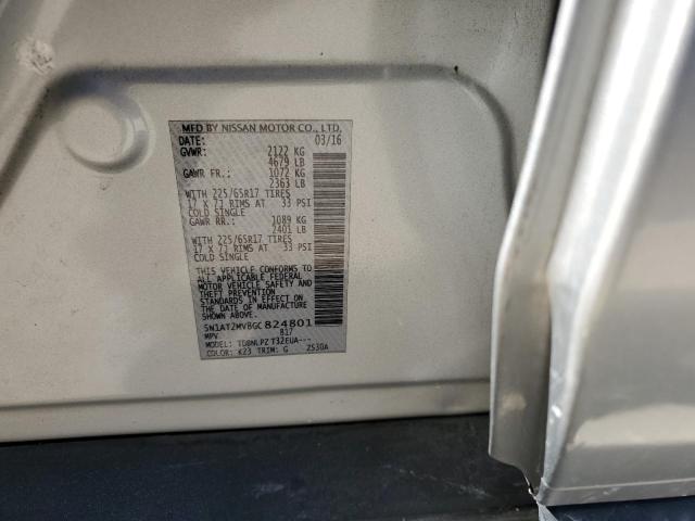 2016 NISSAN ROGUE S/SV - 5N1AT2MV8GC824801