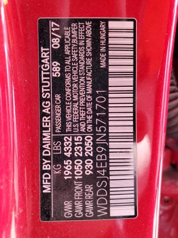 WDDSJ4EB9JN571701 Mercedes-Benz CLA 250