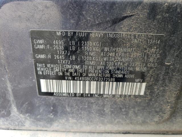 4S4BSBCC7F3272598 Subaru Outback 2.5i Premium