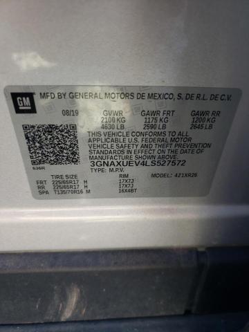 2020 CHEVROLET EQUINOX LT - 3GNAXUEV4LS527572