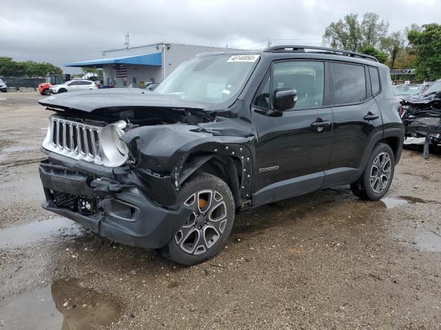 Salvage cars for sale from Copart Opa Locka, FL: 2016 Jeep Renegade Limited