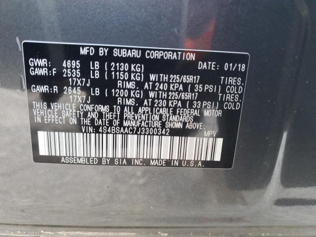 4S4BSAAC7J3300342 Subaru Outback 2.5i