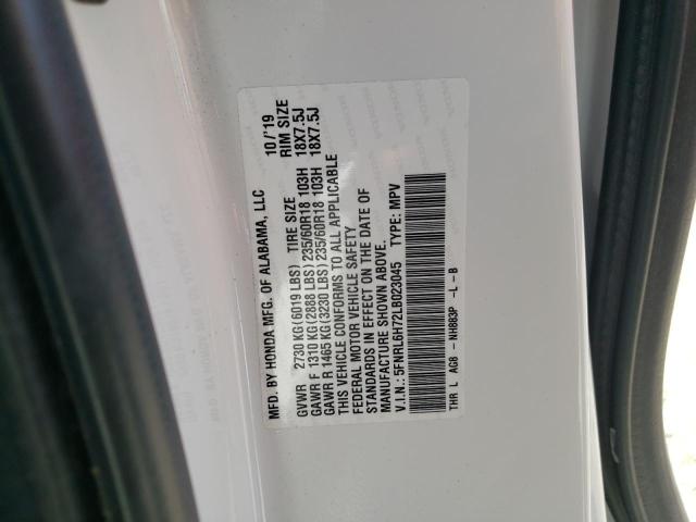 2020 HONDA ODYSSEY 5FNRL6H72LB023045