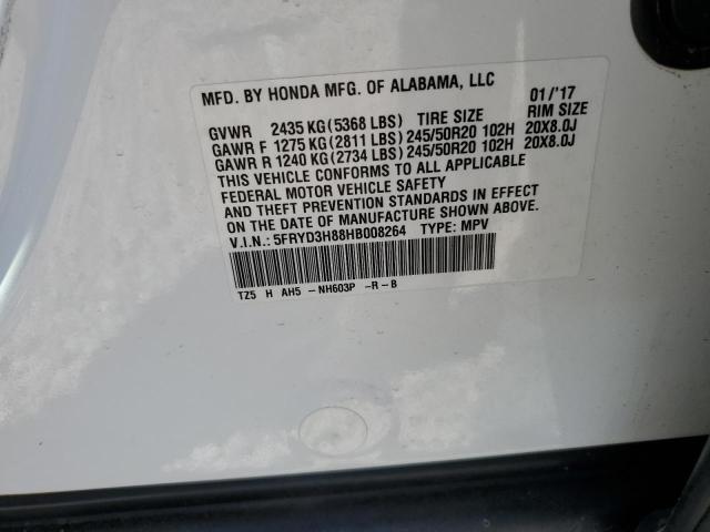 5FRYD3H88HB008264 Acura Mdx Advance