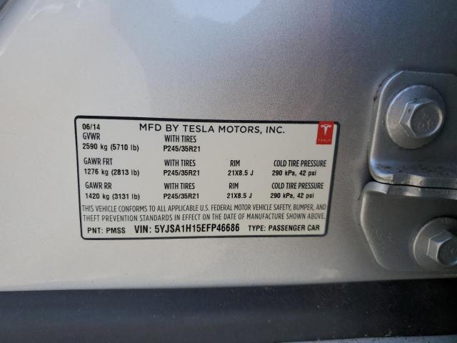 5YJSA1H15EFP46686 Tesla MODEL S