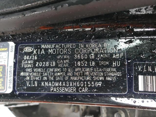 KNADM4A3XH6015567 KIA RIO LX