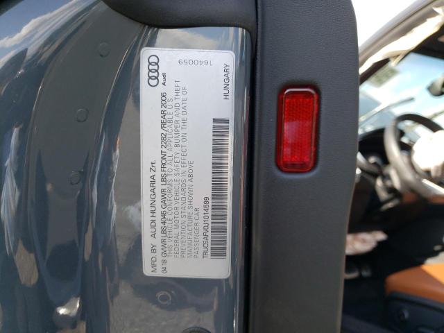 2018 AUDI TT TRUC5AFV0J1014599