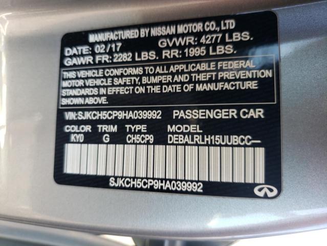 2017 INFINITI QX30 SJKCH5CP9HA039992