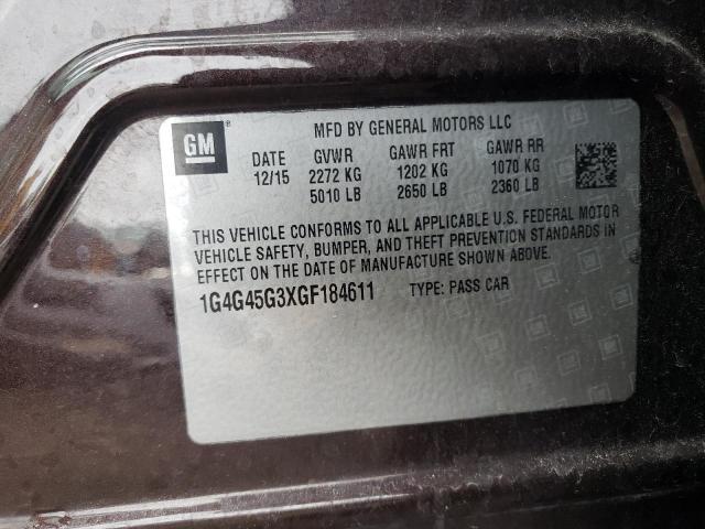 2016 BUICK LACROSSE S - 1G4G45G3XGF184611
