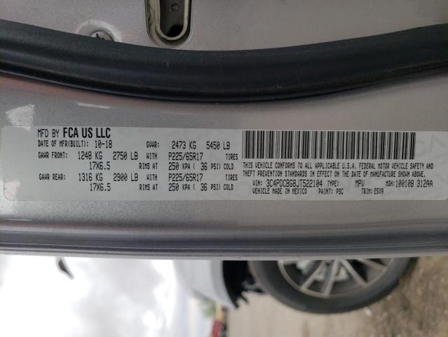 3C4PDCBG8JT522104 Dodge Journey Sxt