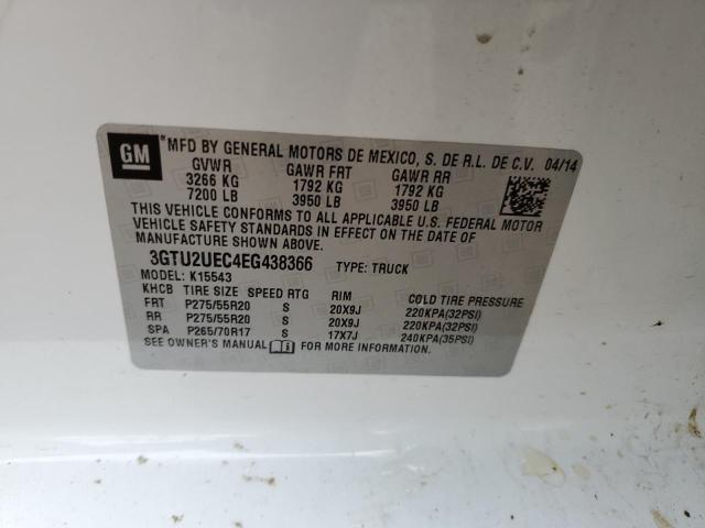 3GTU2UEC4EG438366 GMC Sierra K1500 Sle