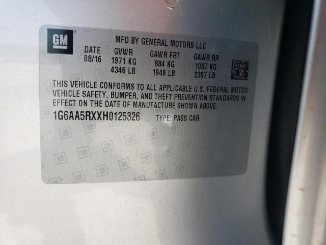2017 CADILLAC ATS - 1G6AA5RXXH0125326