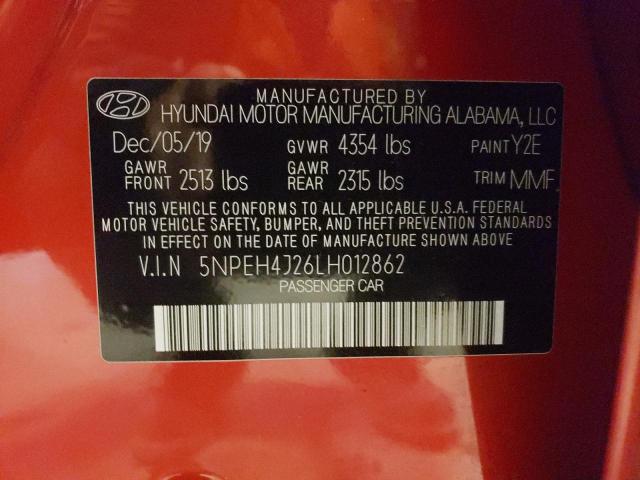 2020 HYUNDAI SONATA LIM - 5NPEH4J26LH012862