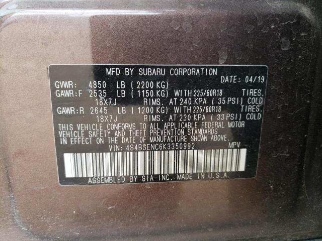 4S4BSENC6K3350992 Subaru Outback 3.6r Limited
