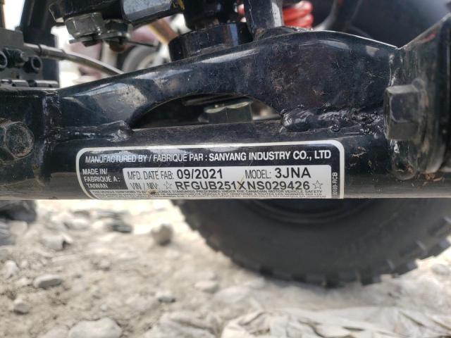 2022 CAN-AM DS 250 - RFGUB251XNS029426