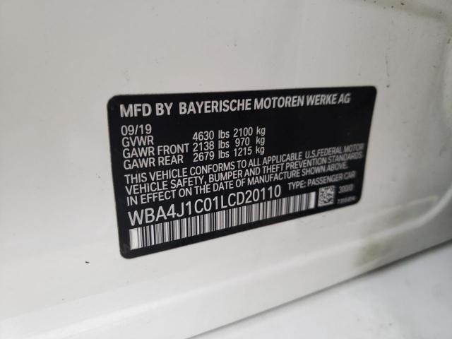 2020 BMW 430I GRAN - WBA4J1C01LCD20110