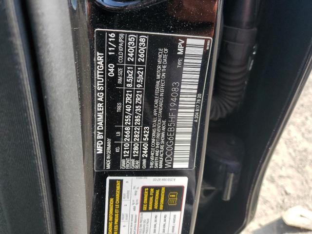 WDC0G6EB5HF194083 Mercedes-Benz Glc 43 4matic Amg