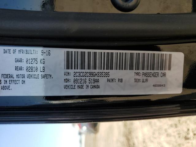 2C3CDZC99GH335395 Dodge Challenger Srt Hellcat