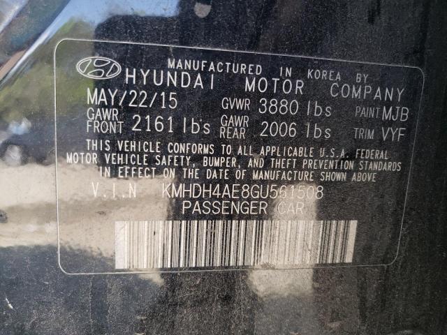 VIN KMHDH4AE8GU561508 2016 HYUNDAI ELANTRA no.12