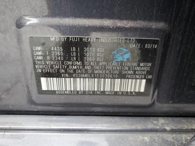 4S3BMBL61E3030610 Subaru Legacy 2.5i Limited