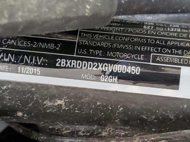 2016 CAN-AM SPYDER ROA - 2BXRDDD2XGV000450