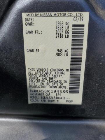 1N4BL4CV6KC194586 Nissan ALTIMA SR