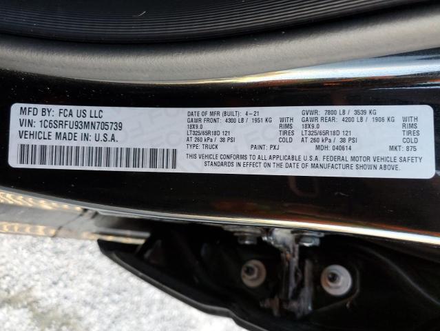 2021 RAM 1500 TRX - 1C6SRFU93MN705739