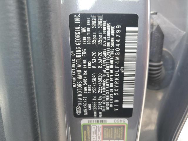 5XYRKDLF4MG044799 KIA SORENTO SX