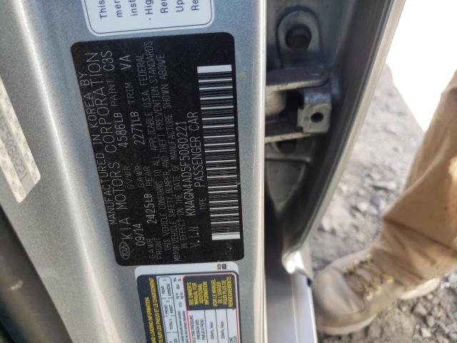 KNAGN4AD5F5080221 KIA OPTIMA HYBRID