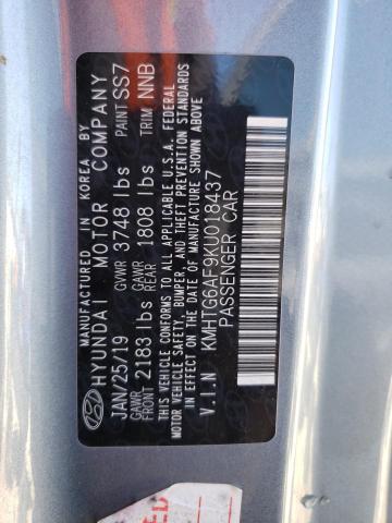2019 HYUNDAI VELOSTER B - KMHTG6AF9KU018437