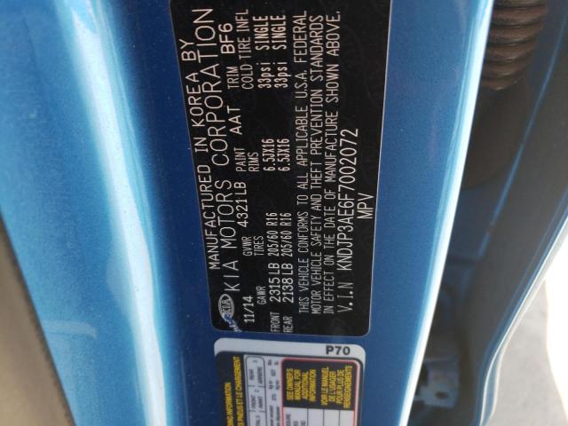 KNDJP3AE6F7002072 KIA SOUL EV