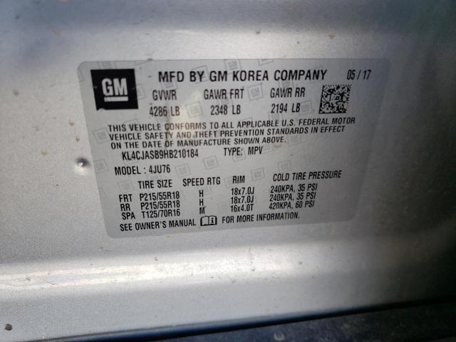 KL4CJASB9HB210184 Buick Encore Preferred