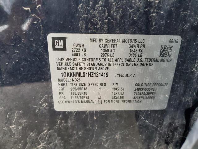 1GKKNMLS1HZ121419 GMC Acadia Slt-1