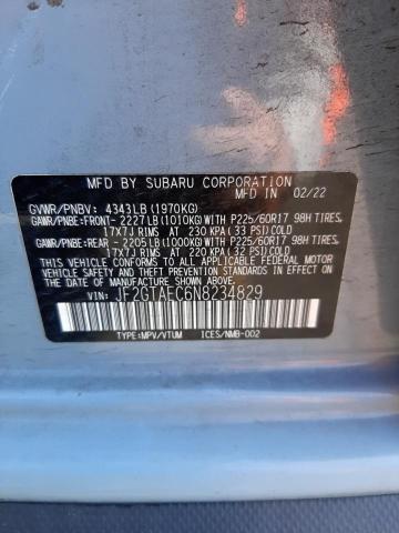 JF2GTAEC6N8234829 Subaru Crosstrek Premium