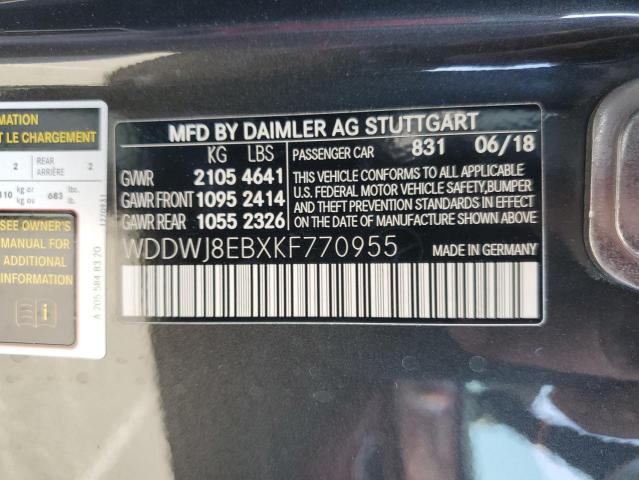 WDDWJ8EBXKF770955 Mercedes-Benz C 300 4matic
