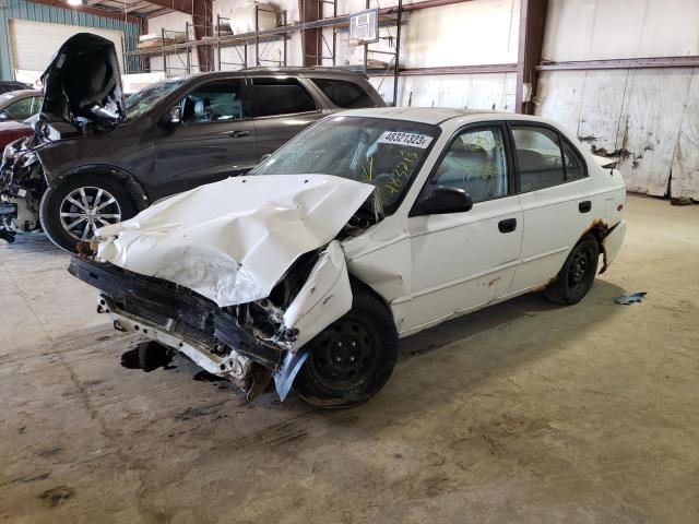 Salvage cars for sale from Copart Eldridge, IA: 2001 Hyundai Accent GL