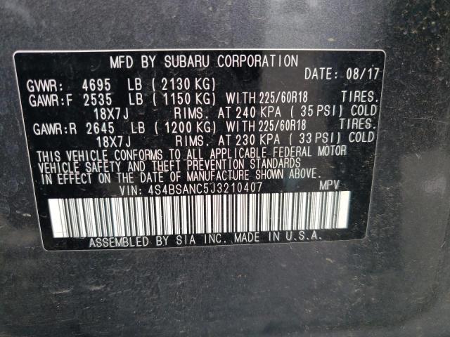 4S4BSANC5J3210407 Subaru Outback 2.5i Limited