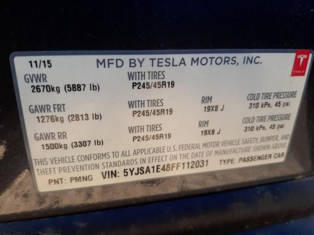 5YJSA1E48FF112031 Tesla MODEL S