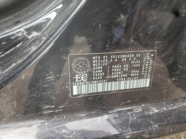 2022 VOLKSWAGEN JETTA COMF - 3VWWM7BU1NM018161