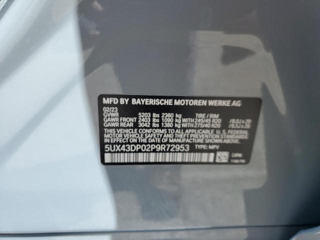 5UX43DP02P9R72953 BMW X3 Sdrive30i