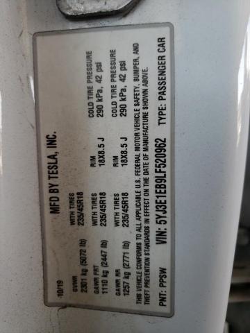 5YJ3E1EB9LF520962 Tesla MODEL 3