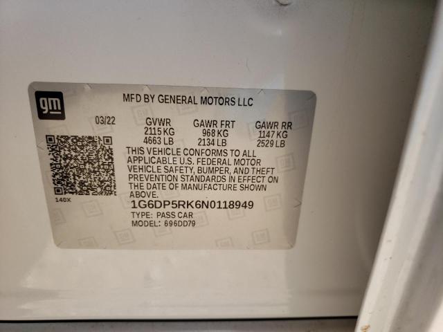 1G6DP5RK6N0118949 Cadillac Ct5 Sport