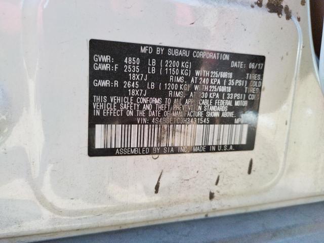 4S4BSETC9H3431545 Subaru Outback Touring