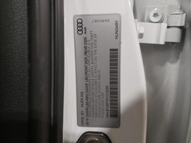 2017 AUDI S3 PREMIUM - WAUB1GFF7H1014295