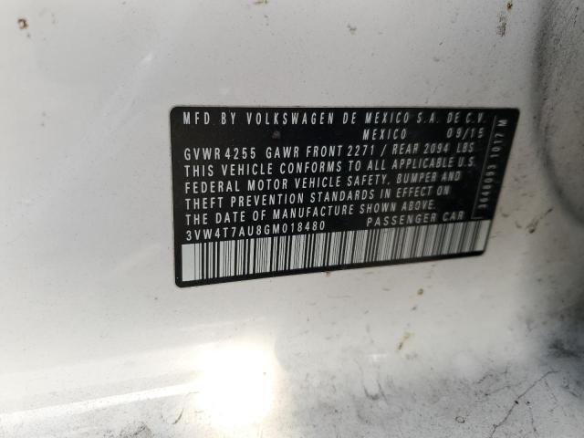 2016 VOLKSWAGEN GTI S/SE - 3VW4T7AU8GM018480
