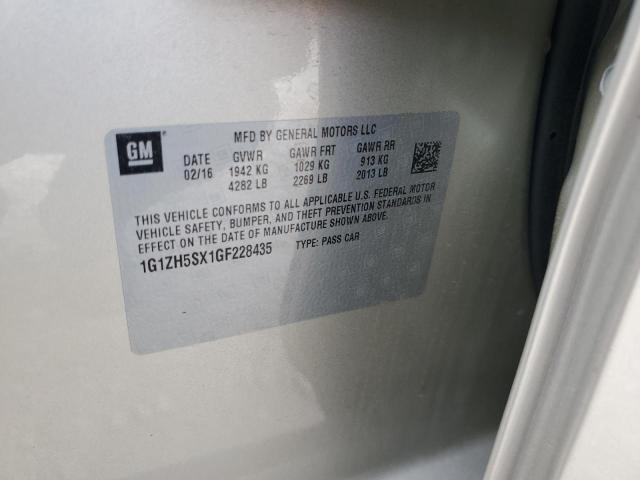 2016 CHEVROLET MALIBU PRE - 1G1ZH5SX1GF228435