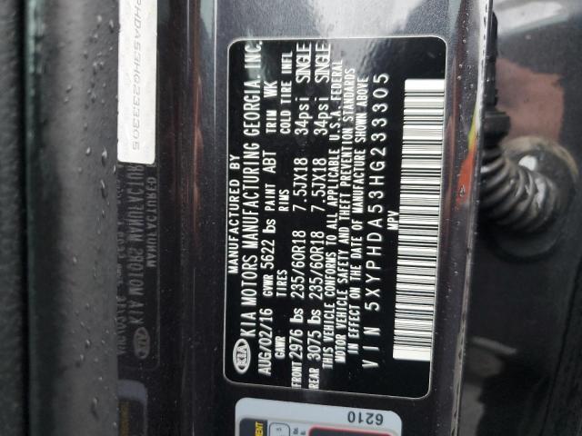 2017 KIA SORENTO EX - 5XYPHDA53HG233305
