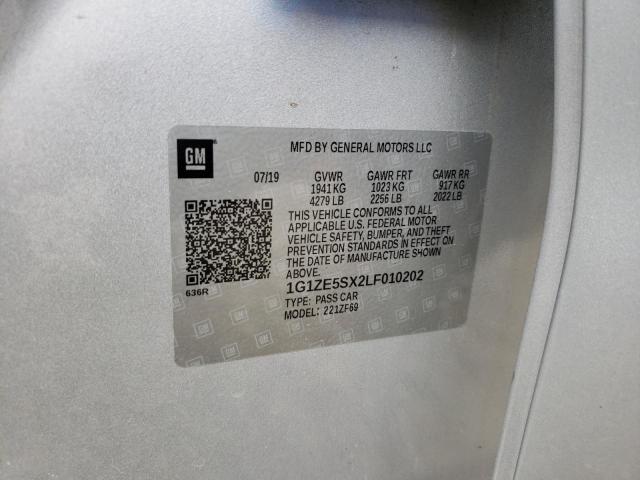 2020 CHEVROLET MALIBU PRE - 1G1ZE5SX2LF010202