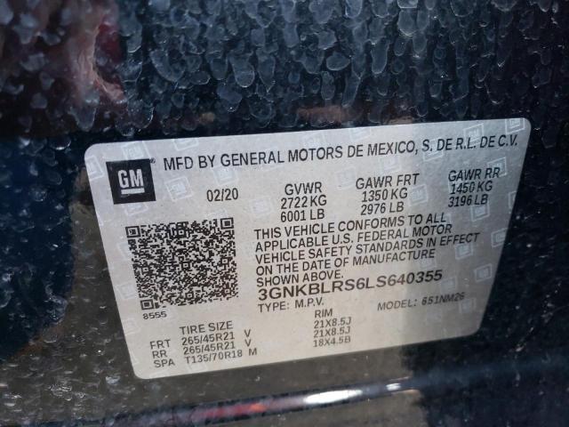 2020 CHEVROLET BLAZER PRE - 3GNKBLRS6LS640355